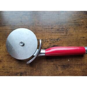 KitchenAid Large 3-1/2" Pizza Cutter/Wheel, Slicer w/Red Handle